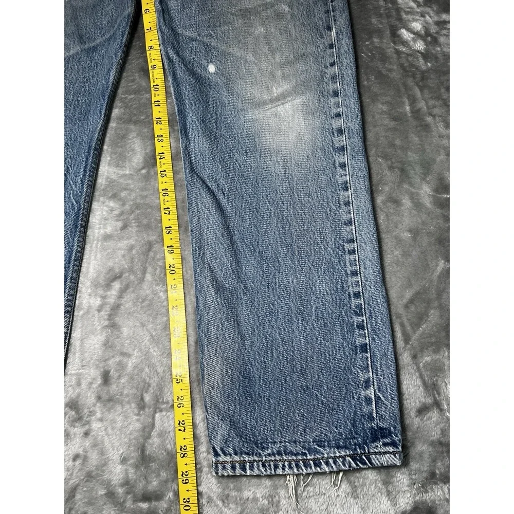 Levi's 501 Jeans Men Size 40x29 Blue Denim Button Fly Workwear